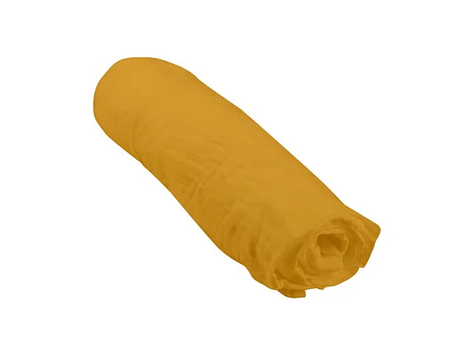 Drap Housse Bébé "Extensible" 70x140cm Moutarde