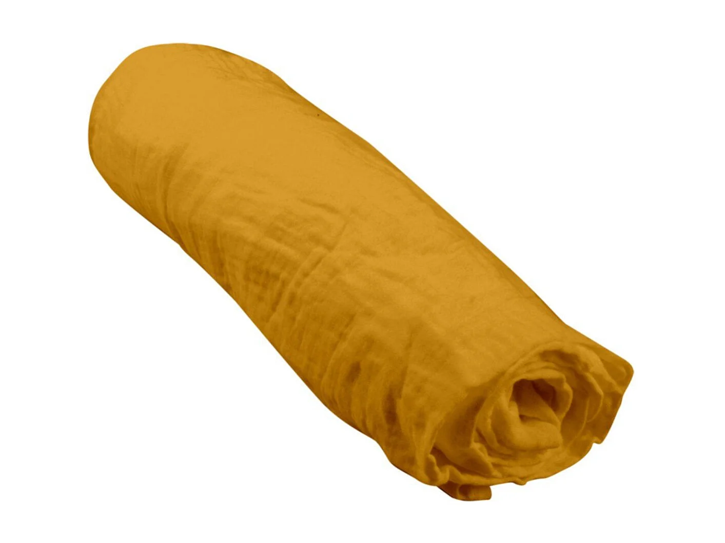 Drap Housse Bébé "Extensible" 70x140cm Moutarde