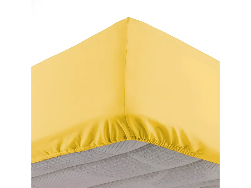 Drap Housse "Lina" 90x190cm Miel