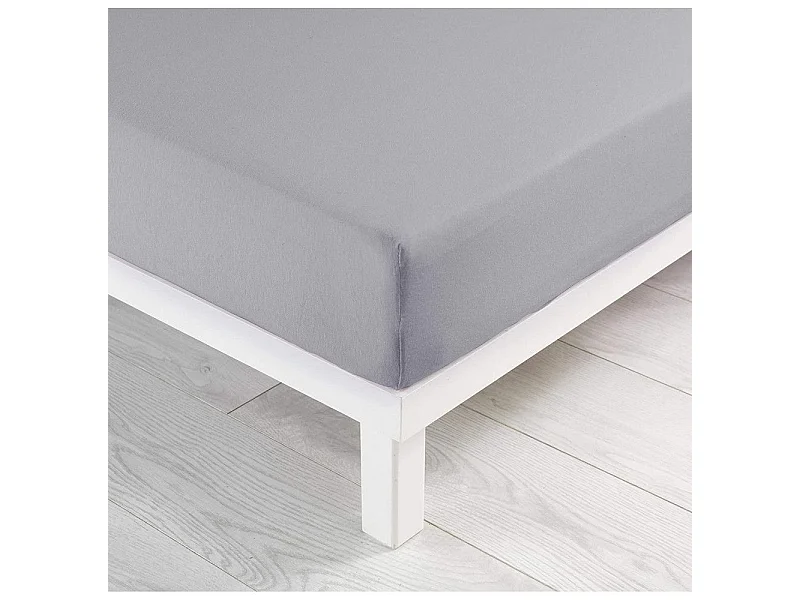 Drap Housse "Jersy" 90x190cm Galet