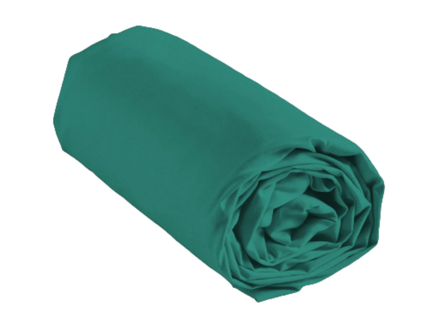 Drap Housse en Coton "Biolina" 160x200cm Émeraude