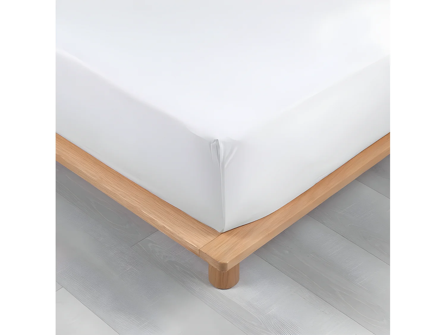 Drap Housse "Percaline" 180x200cm Blanc