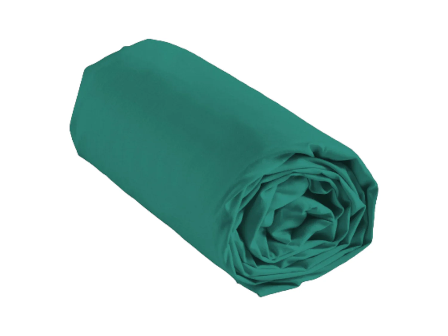 Drap Housse en Coton "Biolina" 180x200cm Émeraude