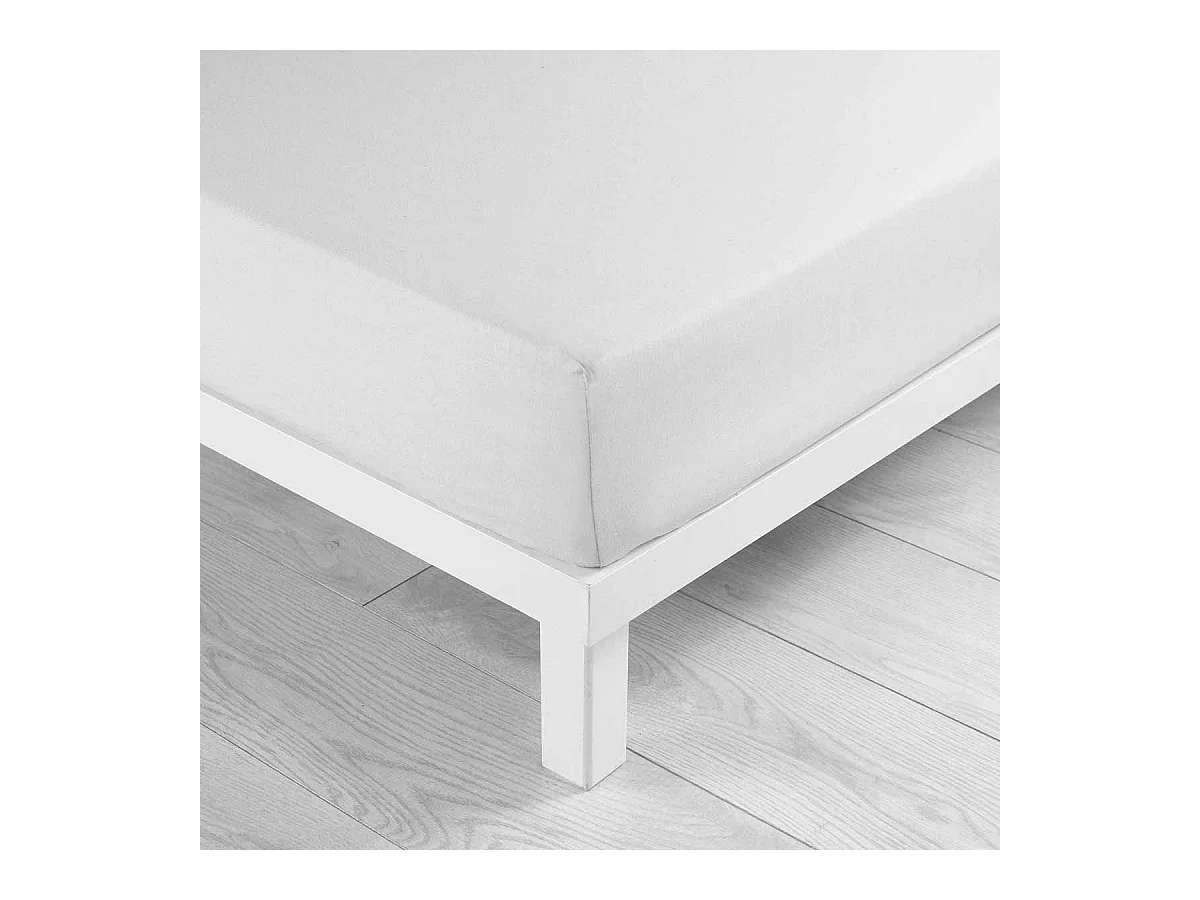 Drap Housse Microfibre "Oscar" 140x190cm Blanc