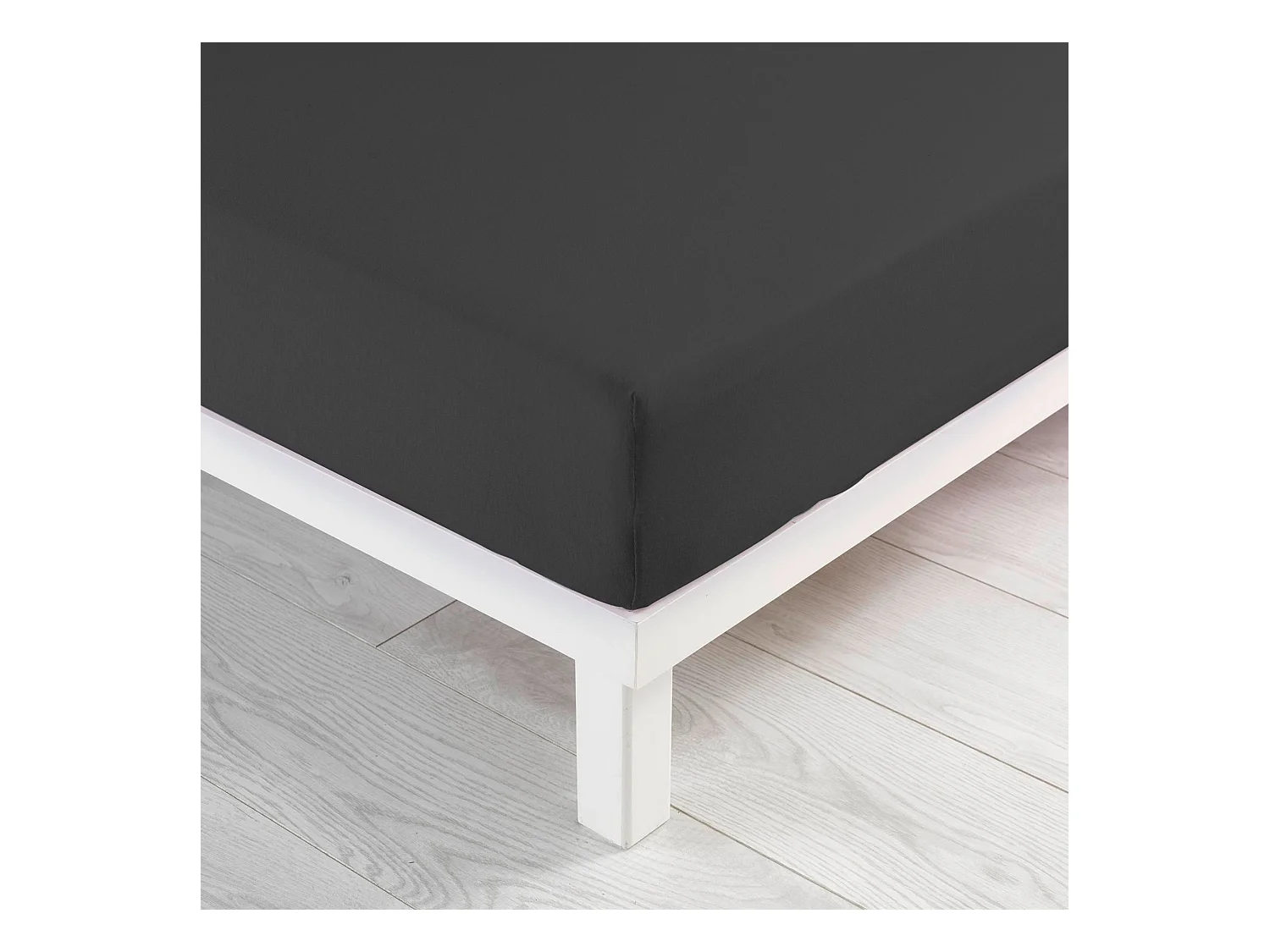 Drap Housse "Jersy" 160x200cm Anthracite