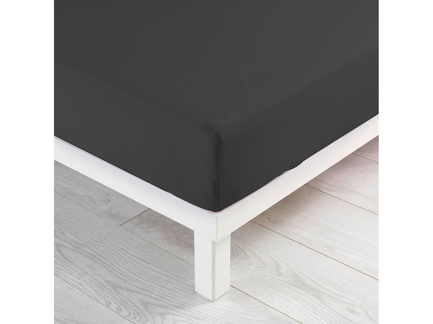 Drap Housse "Jersy" 160x200cm Anthracite