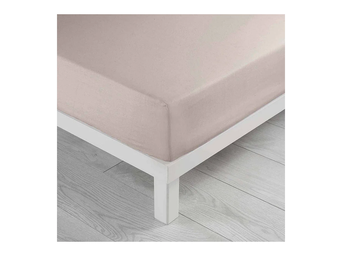 Drap Housse Microfibre "Oscar" 140x190cm Naturel