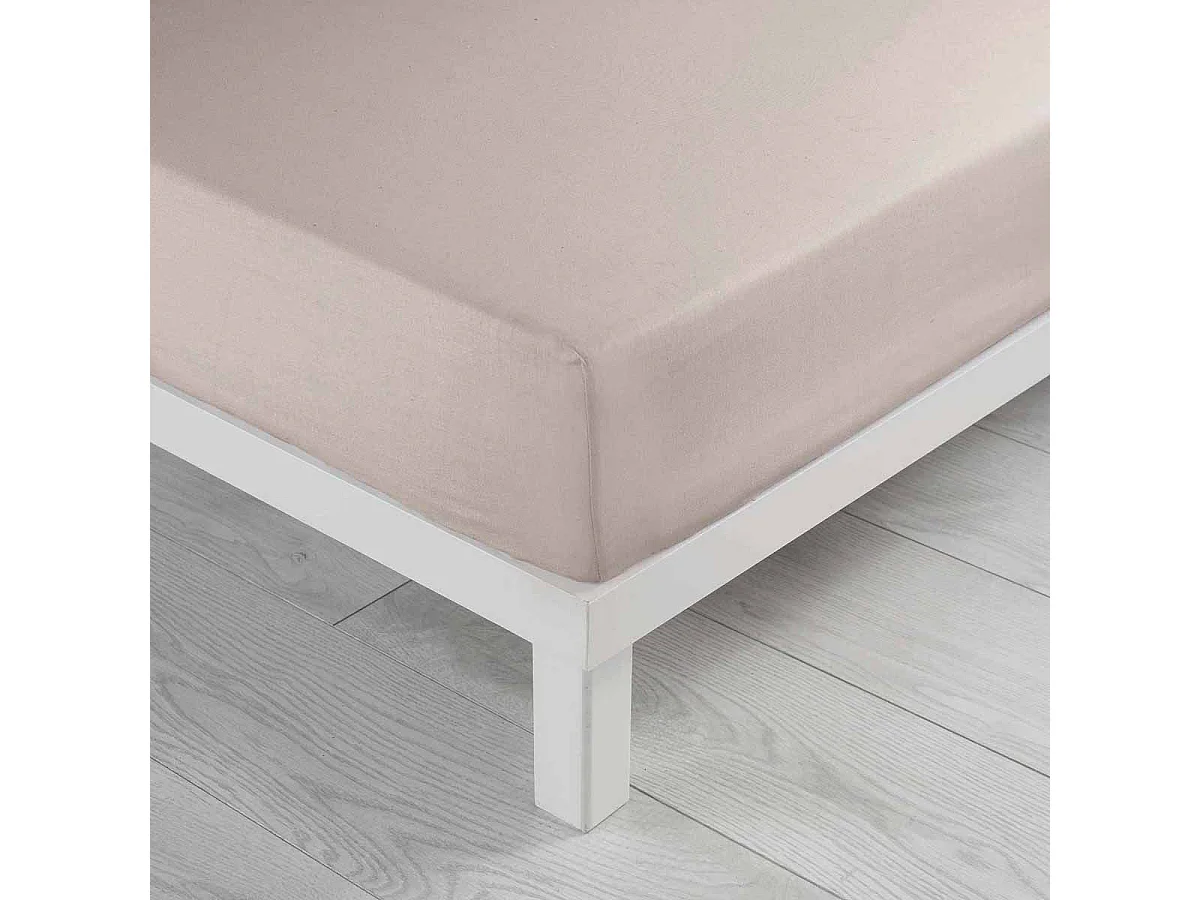 Drap Housse Microfibre "Oscar" 140x190cm Naturel