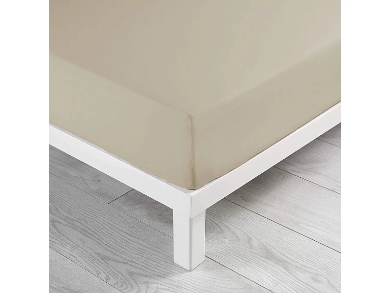 Drap Housse en Coton "Linette" 160x200cm Lin