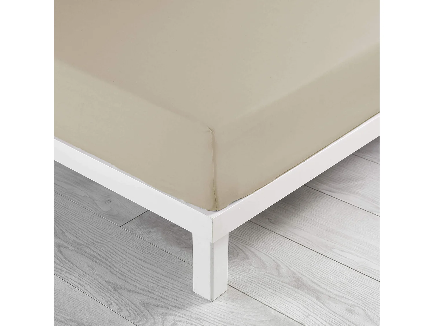 Drap Housse en Coton "Linette" 160x200cm Lin