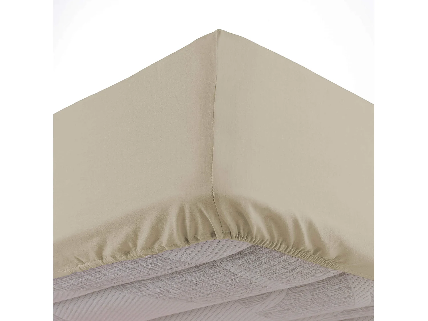 Drap Housse en Coton "Linette" 160x200cm Lin