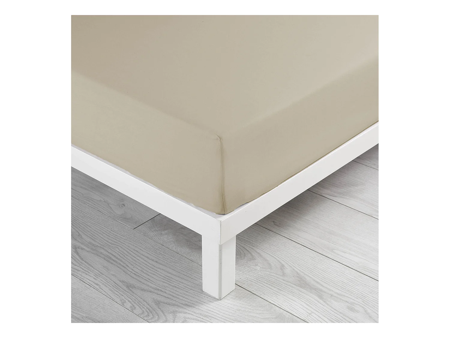 Drap Housse en Coton "Linette" 160x200cm Lin