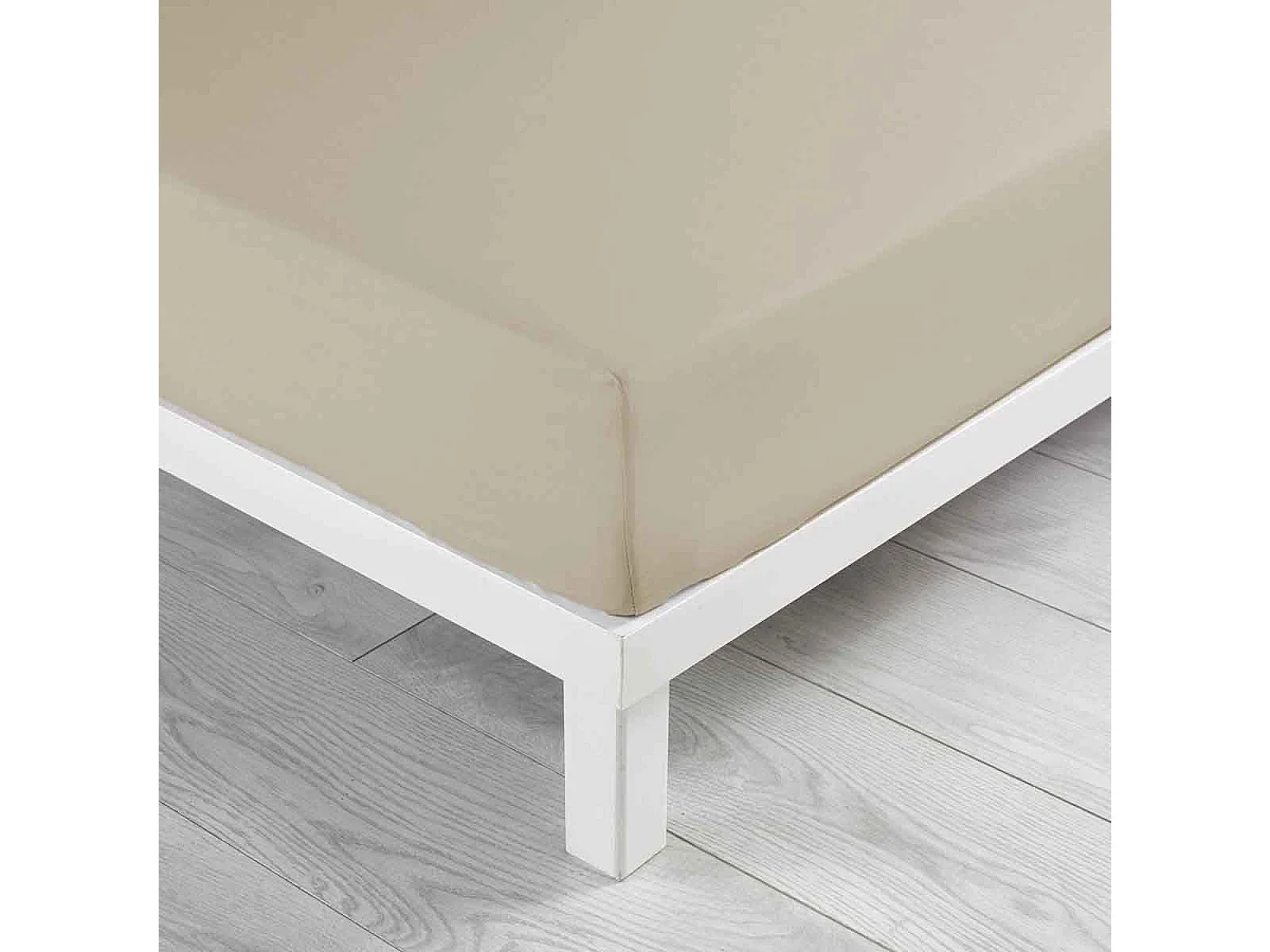 Drap Housse en Coton "Linette" 160x200cm Lin