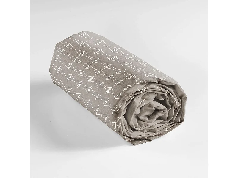 Drap Housse en Coton "Aristide" 160x200cm Naturel