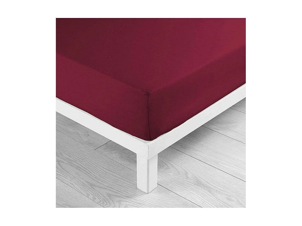 Drap Housse "Lina" 180x200cm Rouge