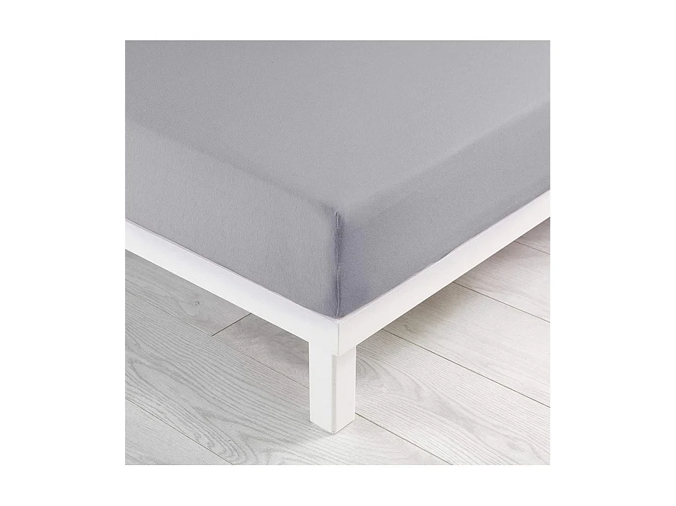 Drap Housse "Jersy" 140x190cm Galet