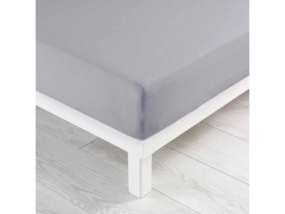 Drap Housse "Jersy" 140x190cm Galet