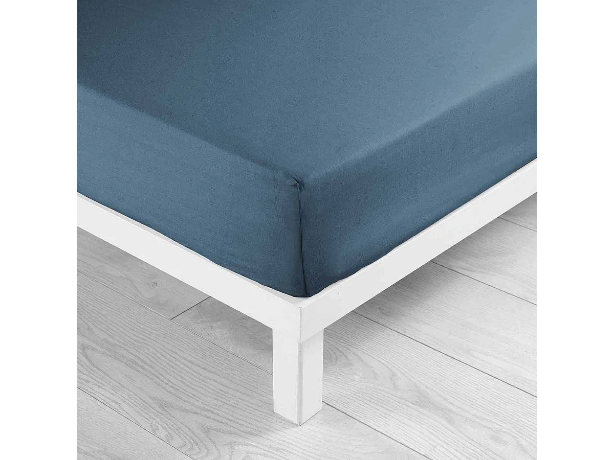 Drap Housse Microfibre "Oscar" 140x190cm Bleu