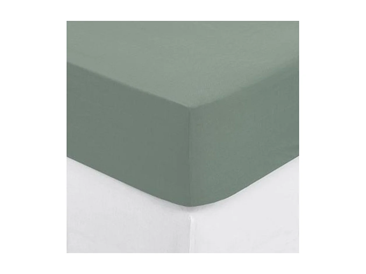 Drap Housse "Intérieur" 90x190cm Céladon