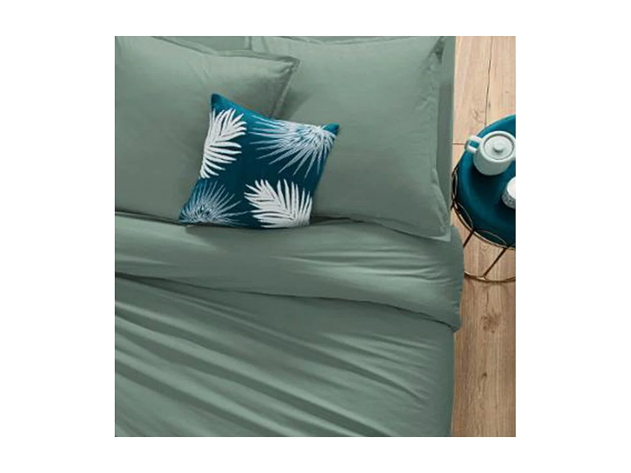 Drap Housse "Intérieur" 90x190cm Céladon