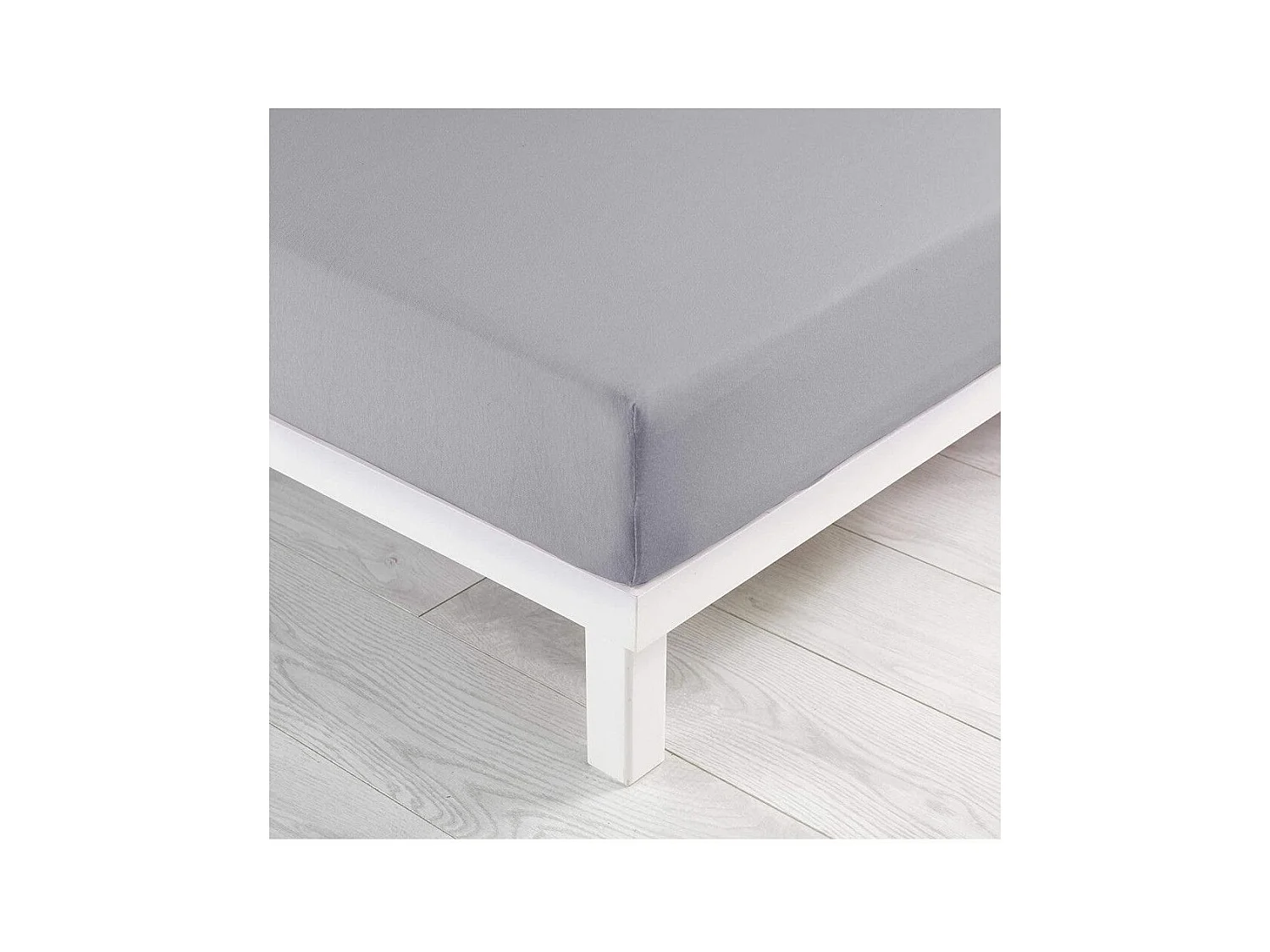 Drap Housse "Jersy" 160x200cm Galet