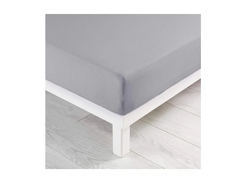 Drap Housse "Jersy" 160x200cm Galet