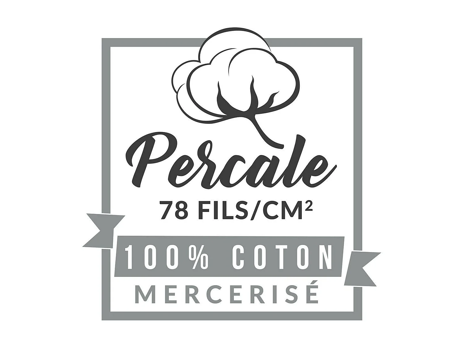 Drap Housse "Percaline" 160x200cm Lin