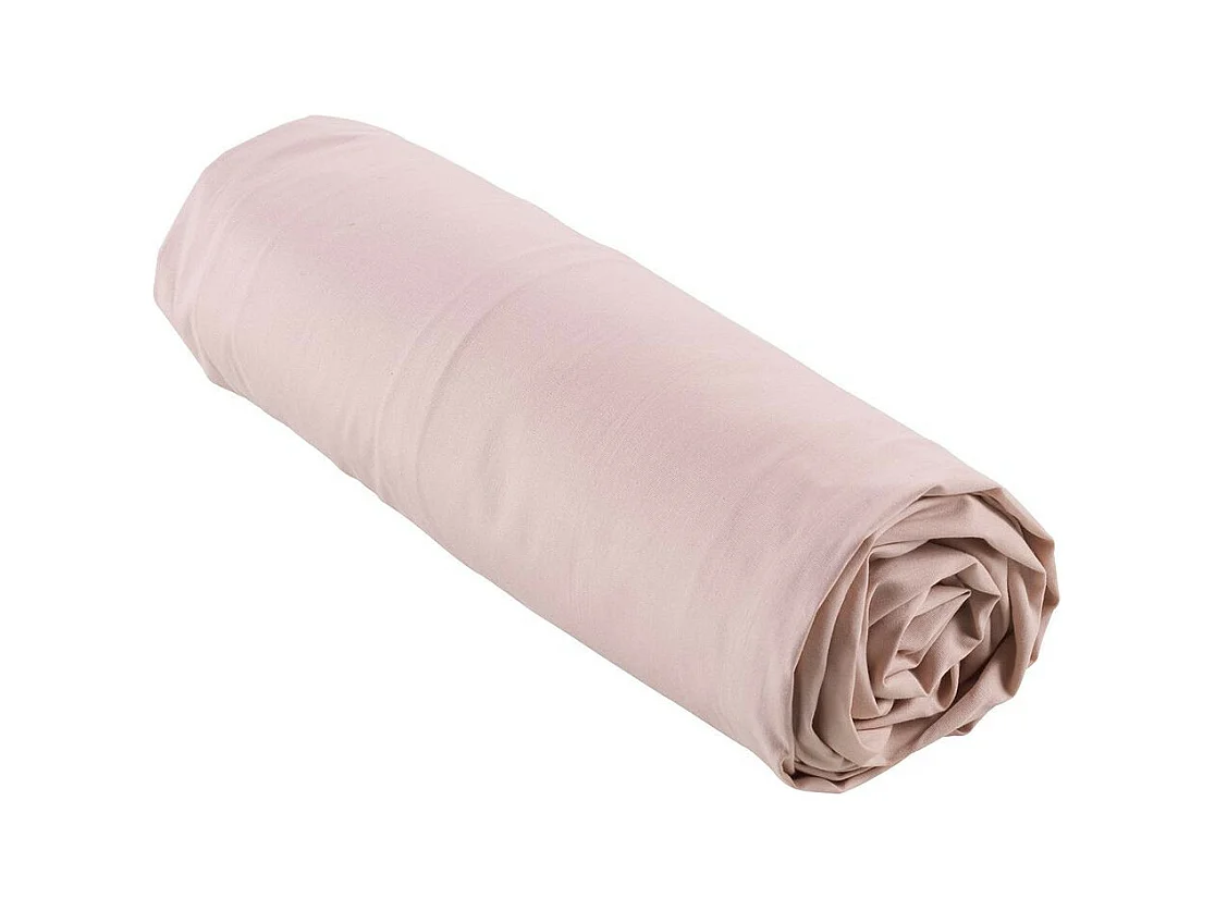 Drap Housse "Percaline" 140x190cm Rose