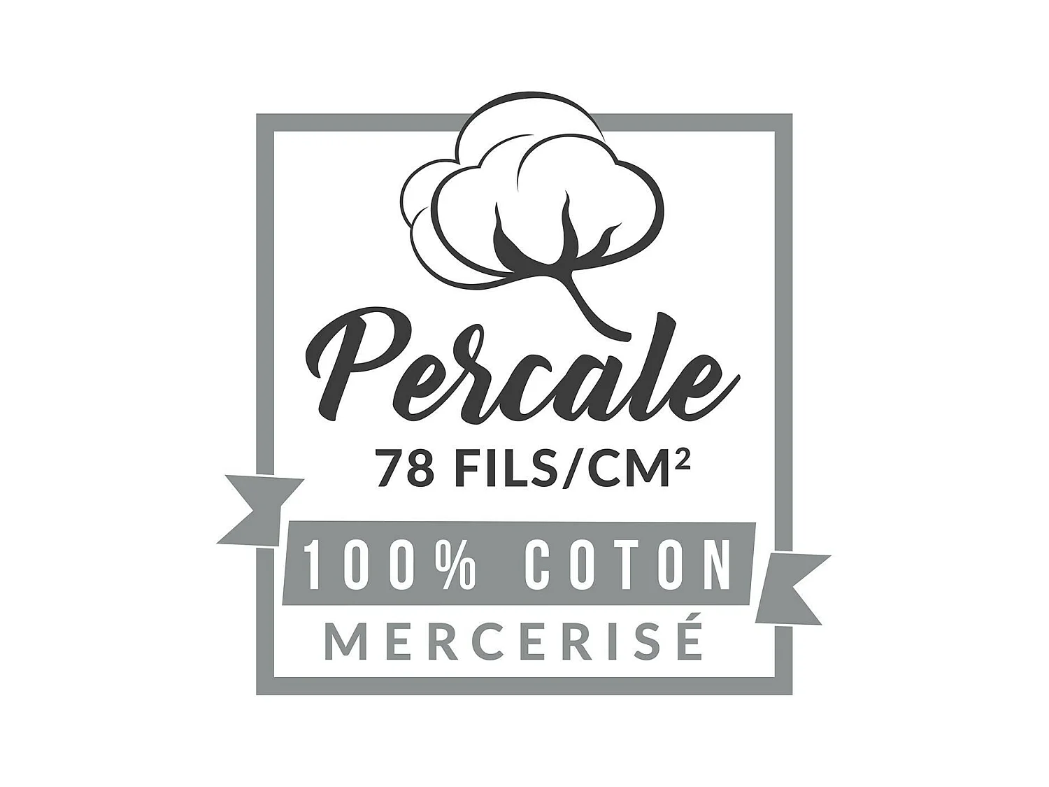 Drap Housse "Percaline" 140x190cm Rose