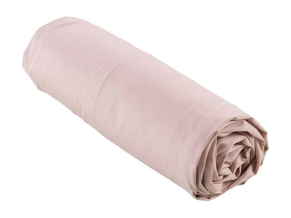 Drap Housse "Percaline" 140x190cm Rose