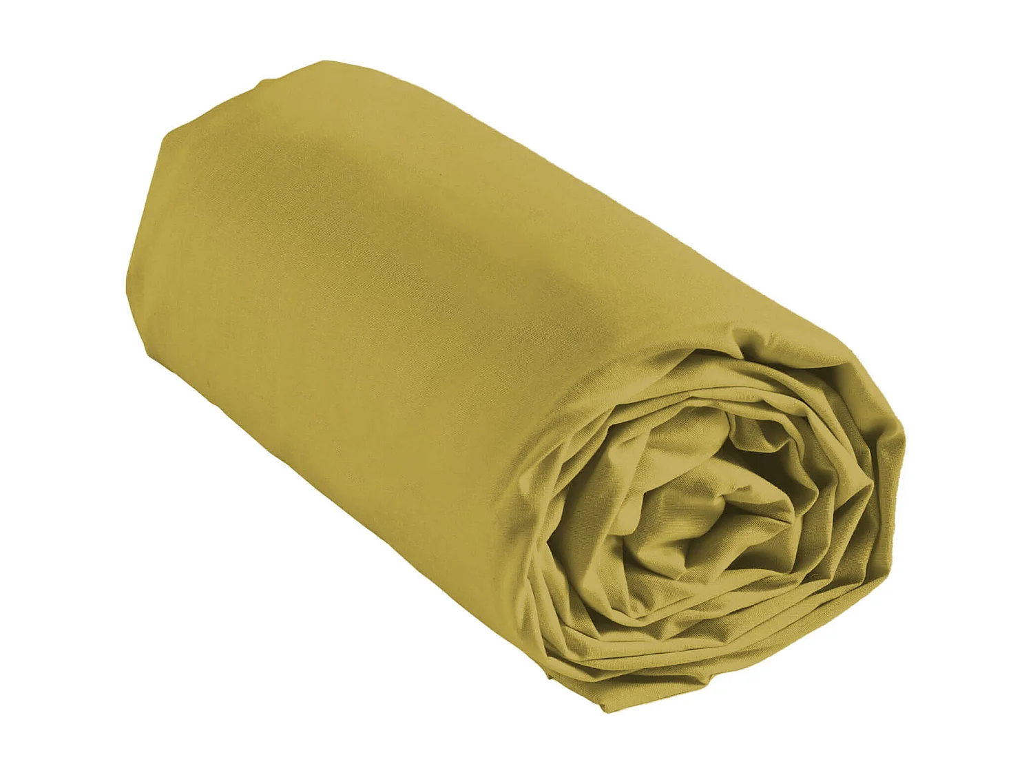 Drap Housse en Coton "Linette" 140x190cm Jaune