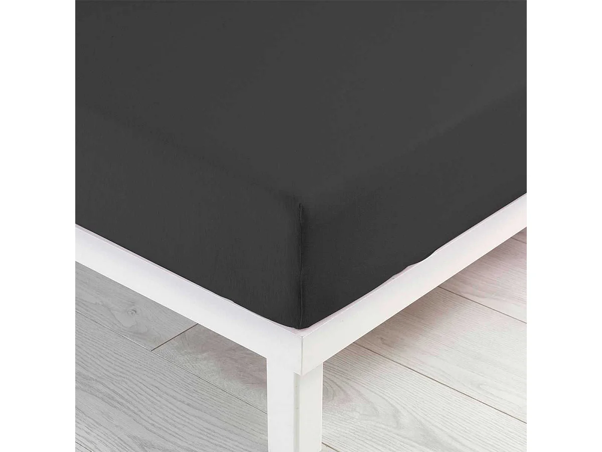 Drap Housse "Jersy" 90x190cm Anthracite
