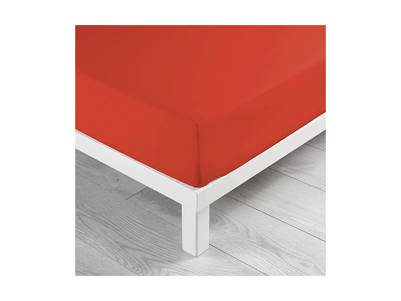 Drap Housse "Lina" 180x200cm Paprika