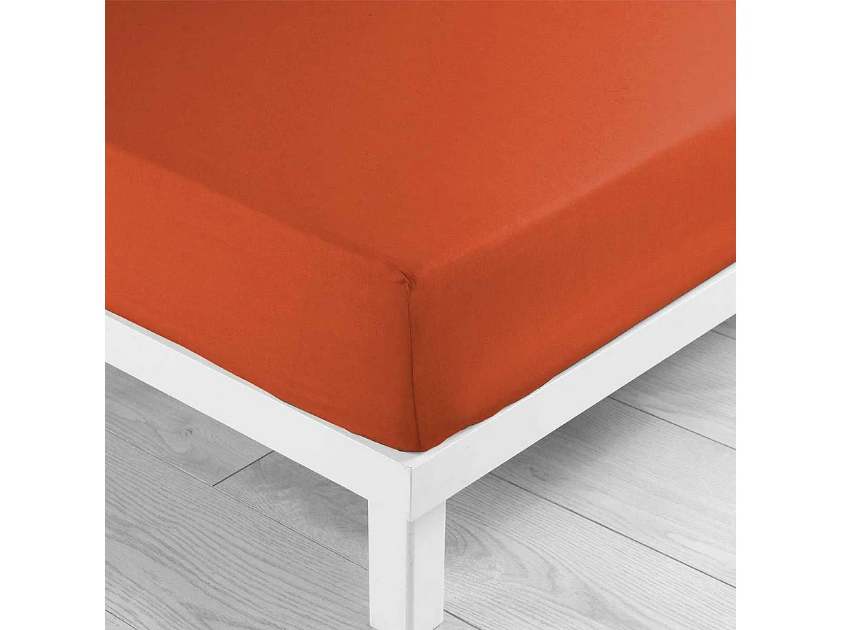 Drap Housse "Lina" 180x200cm Paprika