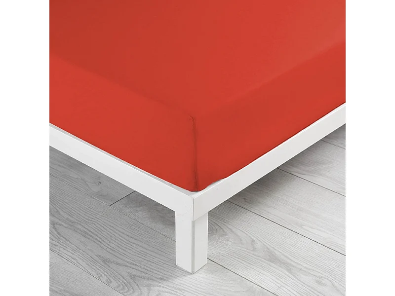 Drap Housse "Lina" 180x200cm Paprika