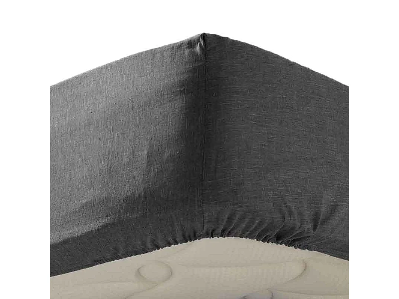 Drap Housse "Actually" 140x190cm Anthracite
