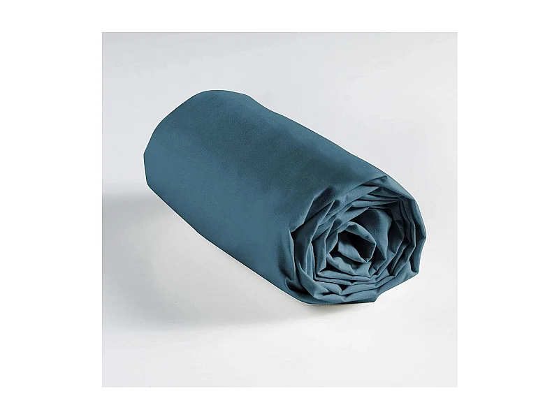 Drap Housse "Lina" 90x190cm Bleu Nuit
