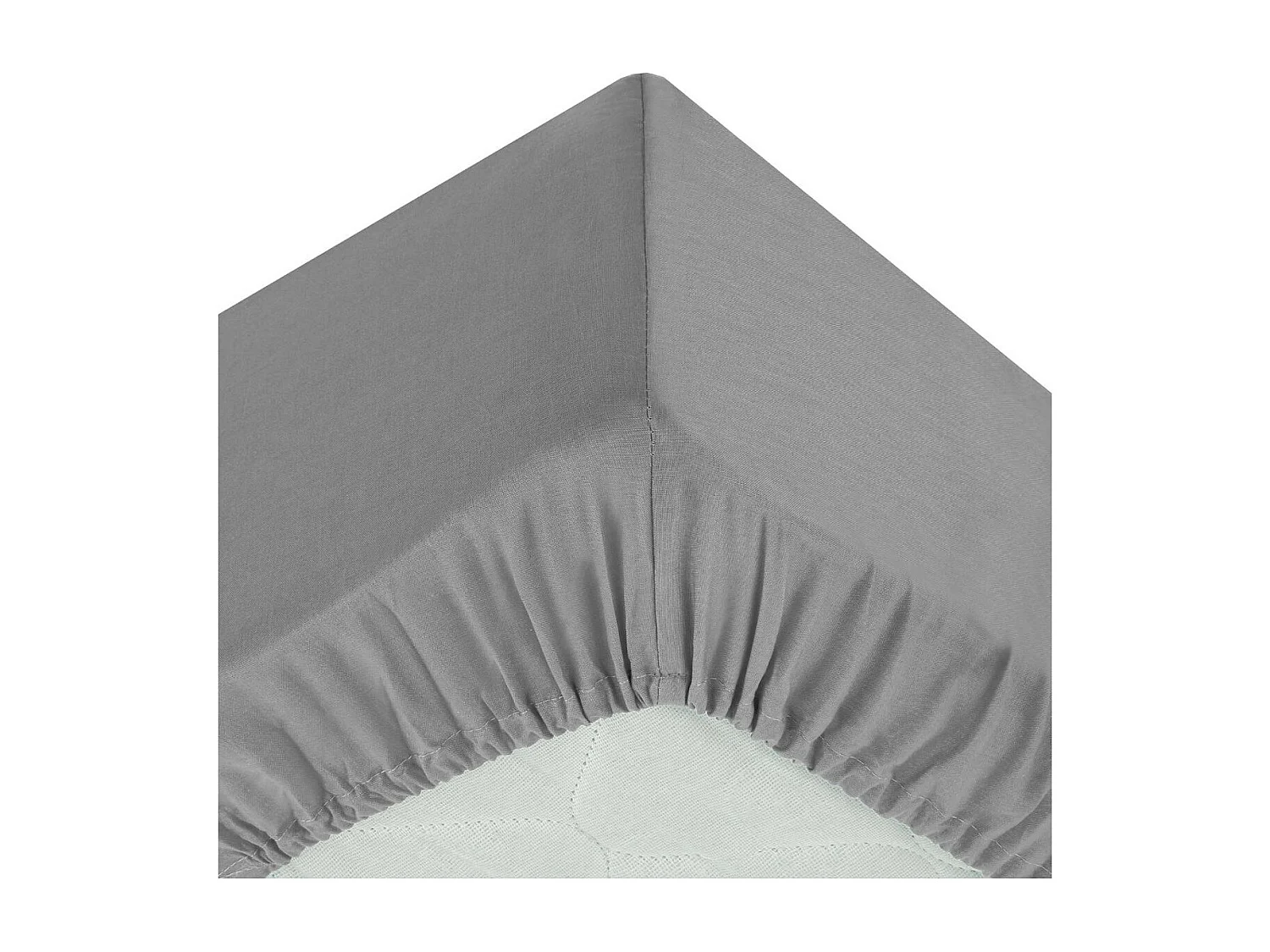 Drap Housse "Intérieur" 90x190cm Gris