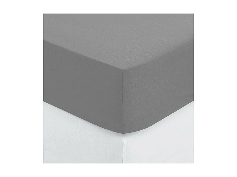 Drap Housse "Intérieur" 90x190cm Gris