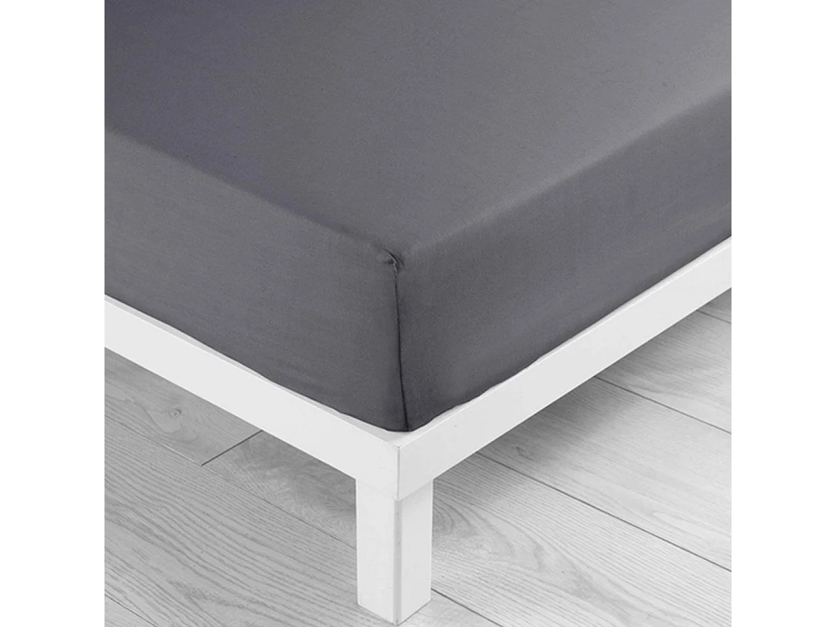 Drap Housse Microfibre "Oscar" 140x190cm Anthracite