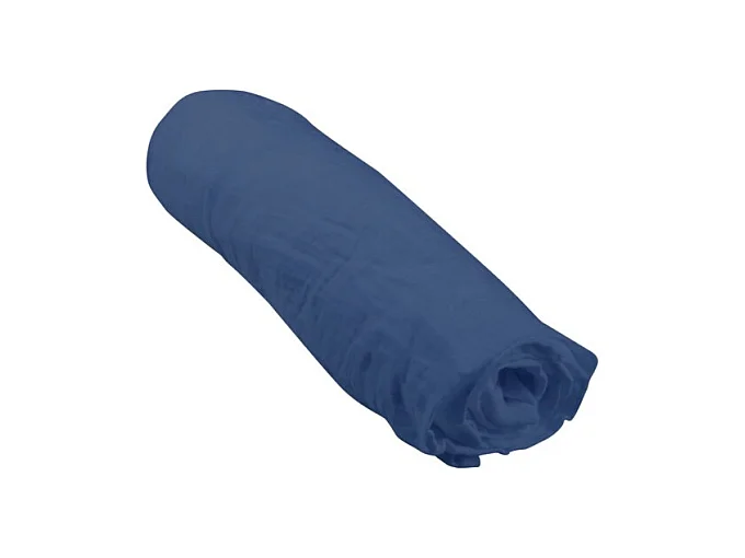 Drap Housse Bébé "Extensible" 70x140cm Bleu Foncé