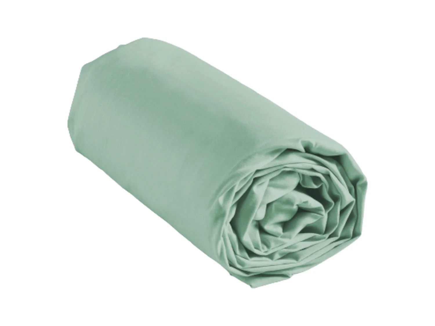 Drap Housse en Coton "Biolina" 160x200cm Sauge