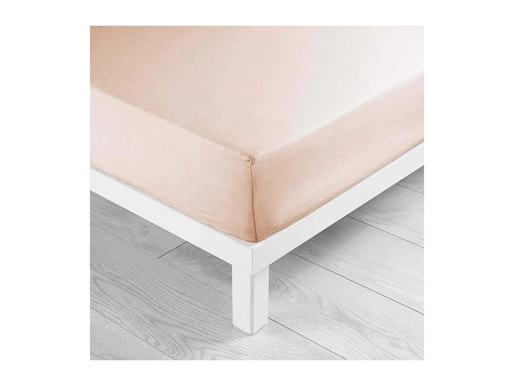 Drap Housse Microfibre "Oscar" 140x190cm Nude