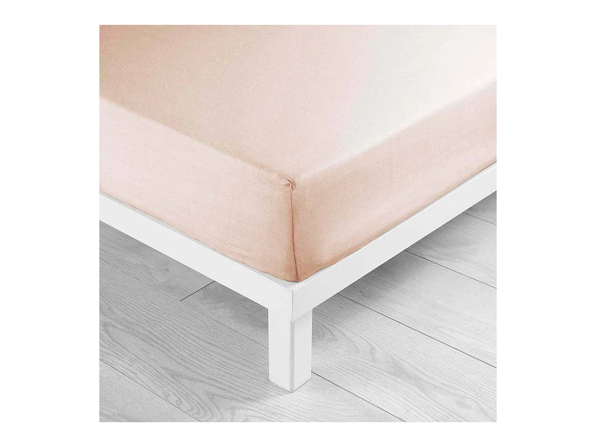 Drap Housse Microfibre "Oscar" 140x190cm Nude