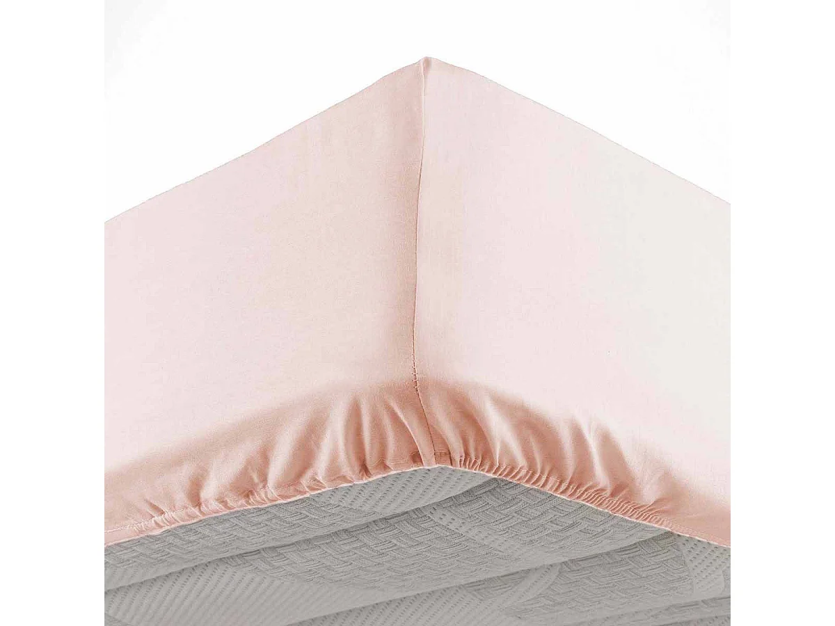 Drap Housse Microfibre "Oscar" 140x190cm Nude