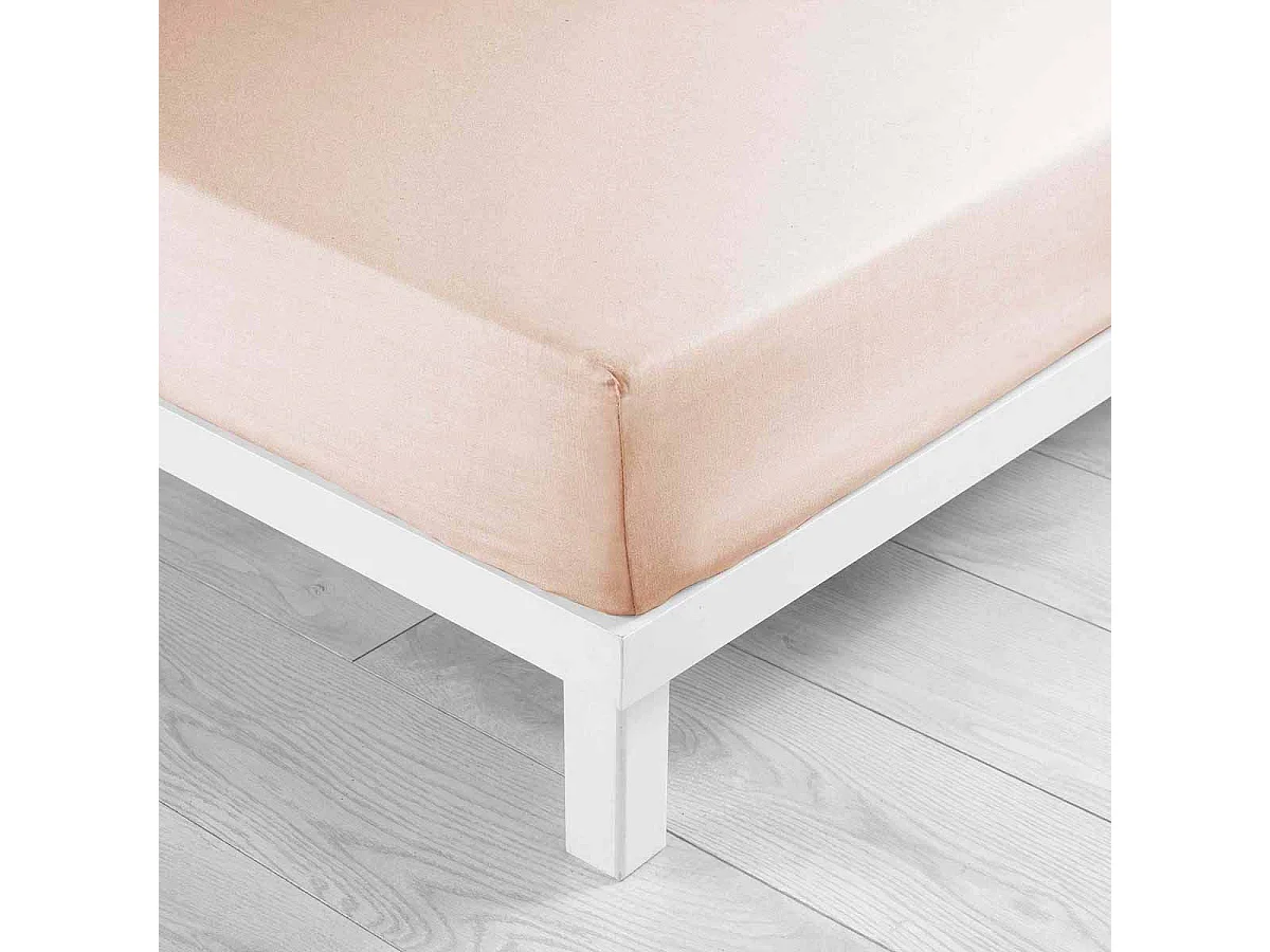 Drap Housse Microfibre "Oscar" 140x190cm Nude