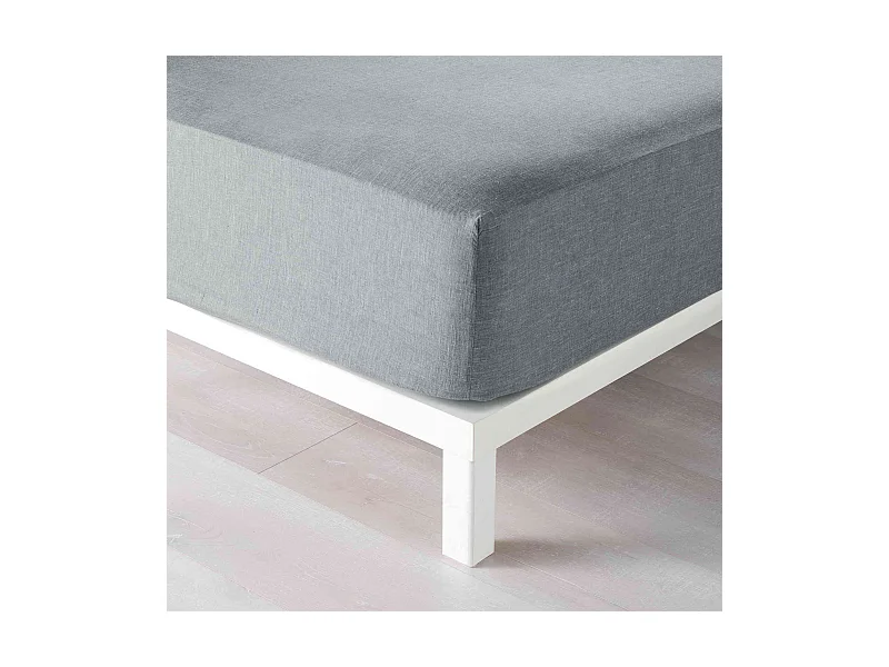 Drap Housse "Actually" 140x190cm Gris