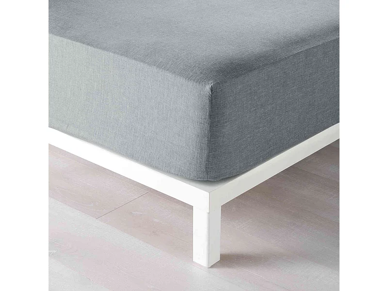 Drap Housse "Actually" 140x190cm Gris