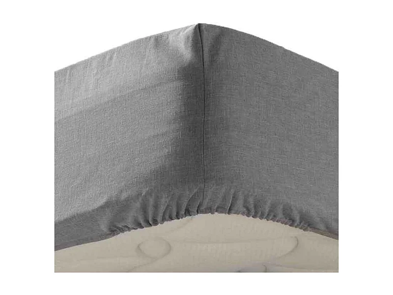 Drap Housse "Actually" 140x190cm Gris