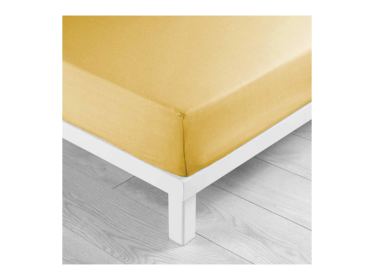 Drap Housse Microfibre "Oscar" 90x190cm Miel